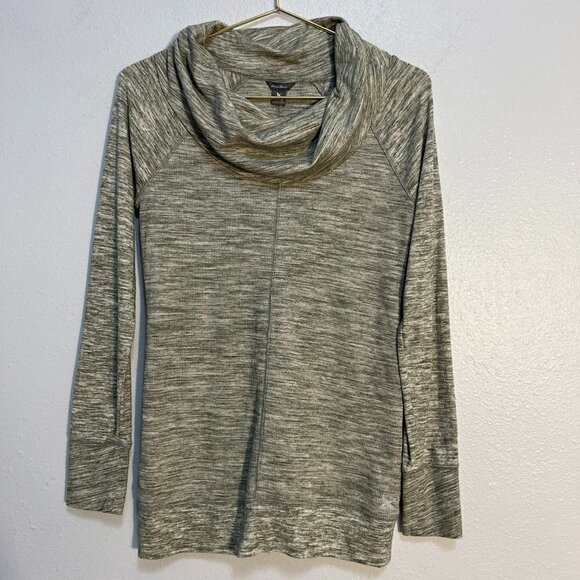 Eddie Bauer Women's Heather Gray Cowl Neck Long Sleeves Sweatshirt - Picture 1 of 7